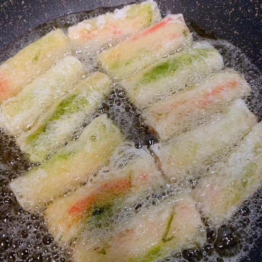 烟台蟹肉 蟹柳海草卷300g一袋冷冻速食半成品