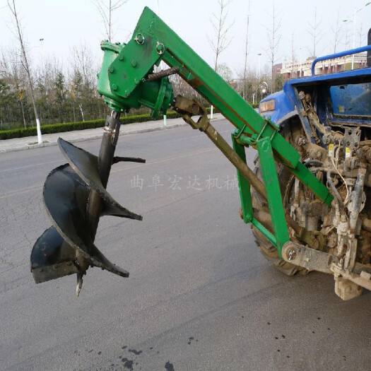 曲阜市 供应四轮悬挂式植树挖坑机 大型电线杆钻孔机 高效立柱地钻机