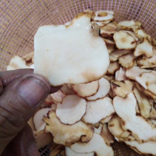 昭平县 土茯苓片    干，光滑粉面
