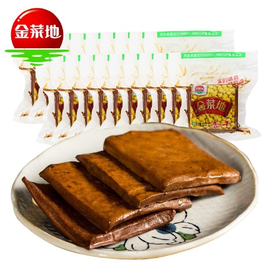 金菜地108g*20袋香干茶干原味五香豆腐干零食豆干小吃