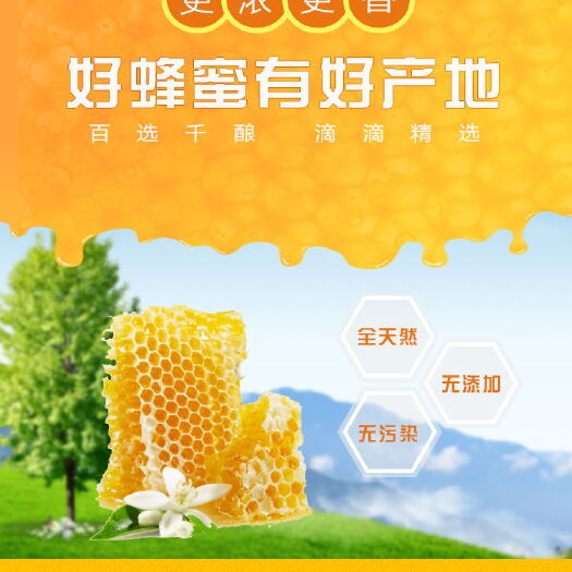 南充 蜂蜜天然结晶农家自产洋槐椴树蜜百花蜜自己养土蜂蜜