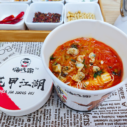 郑州酸辣粉  嗨吃家花甲粉速食粉面方便粉丝米线即食食品泡粉桶装夜宵零食充饥
