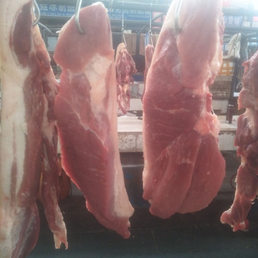 鲜冻带皮猪肉