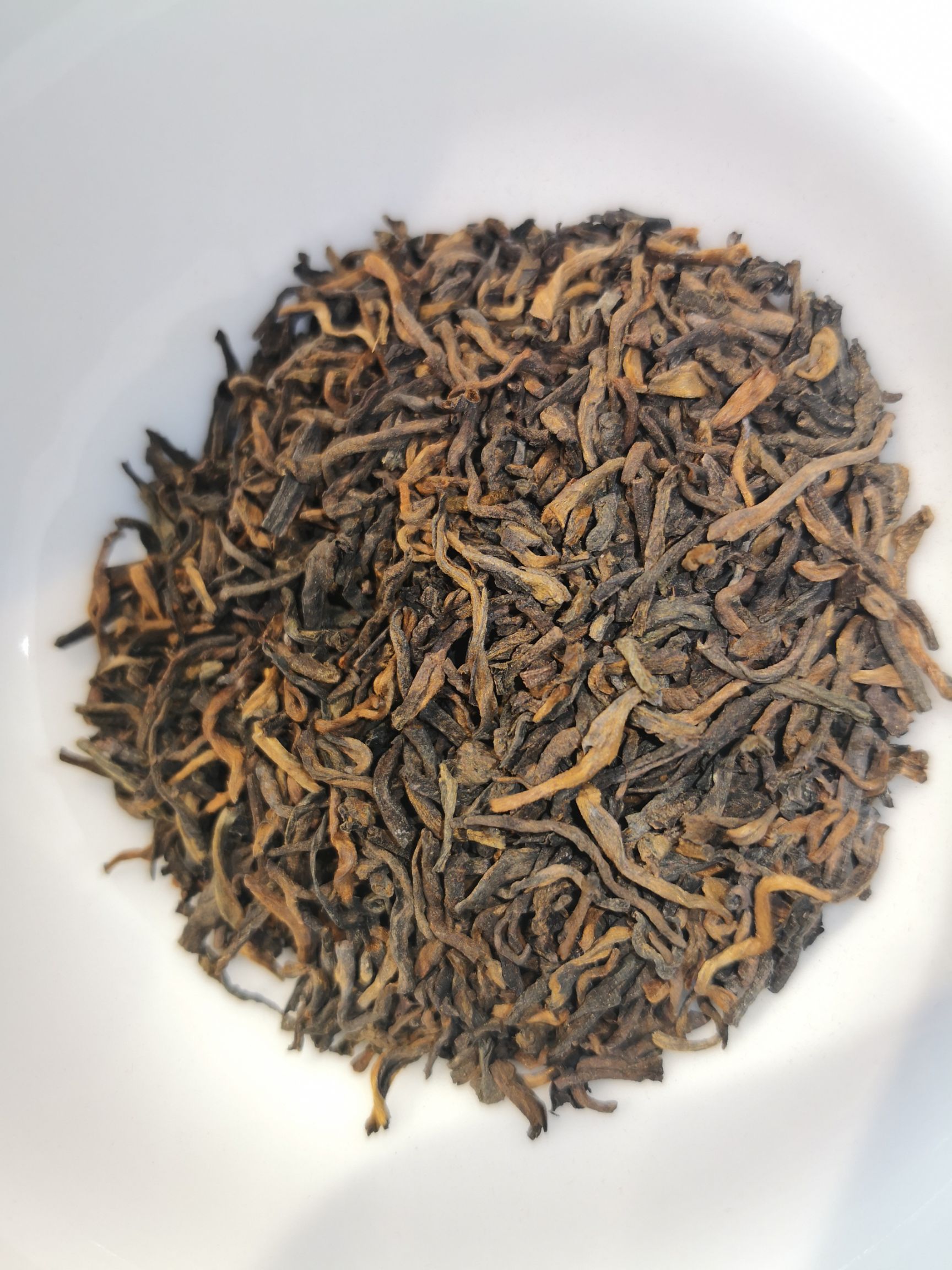  普洱茶熟茶2009年早春班盆古树宫廷金芽
