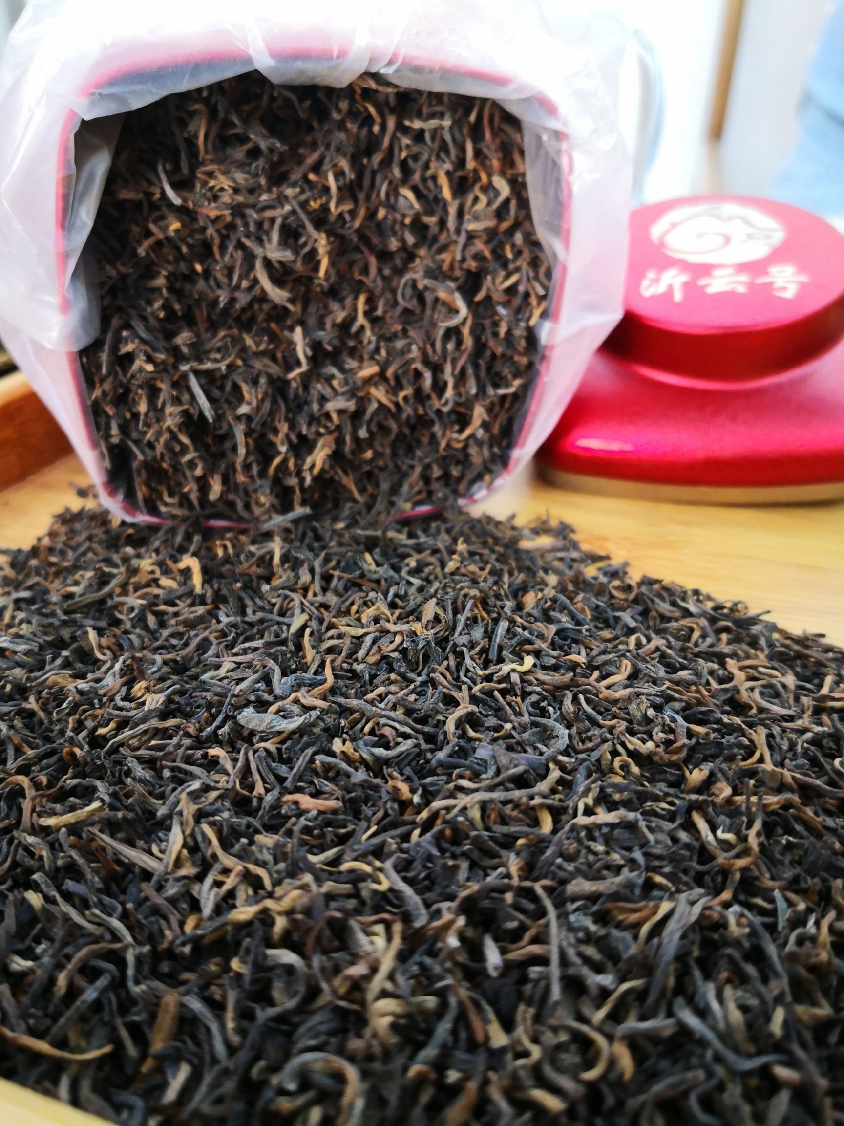  普洱茶熟茶2009年早春班盆古树宫廷金芽
