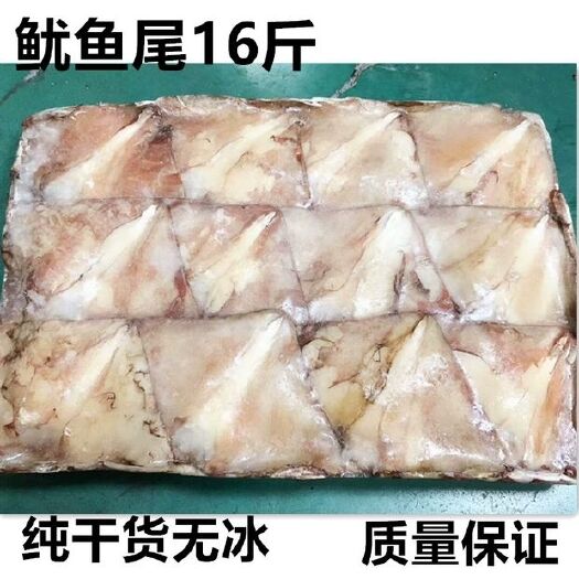 南京 新鲜冷冻秘鲁鱿鱼尾阿根廷鱿尾16斤无冰尤鱼耳烧烤鱿鱼翅膀