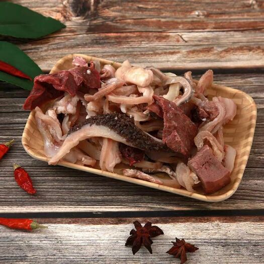  免切农家全羊杂】原味熟羊杂碎批发即食羊杂汤新鲜羊肉包邮