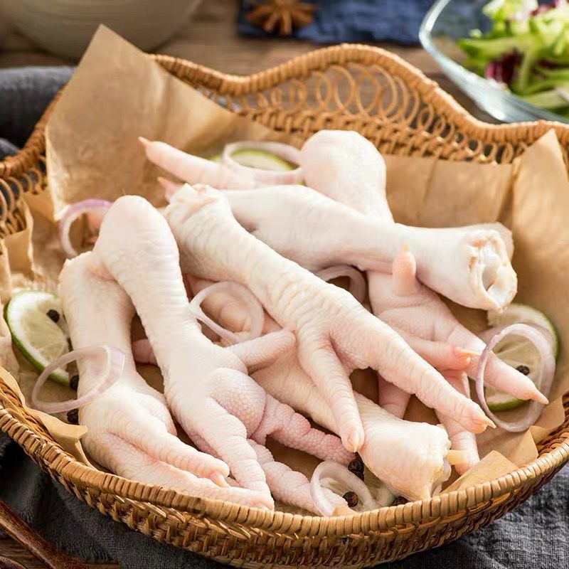  新鲜冷冻生鸡爪4斤装冷冻长鸡爪 大鸡爪 生鲜鸡爪 多省顺丰包
