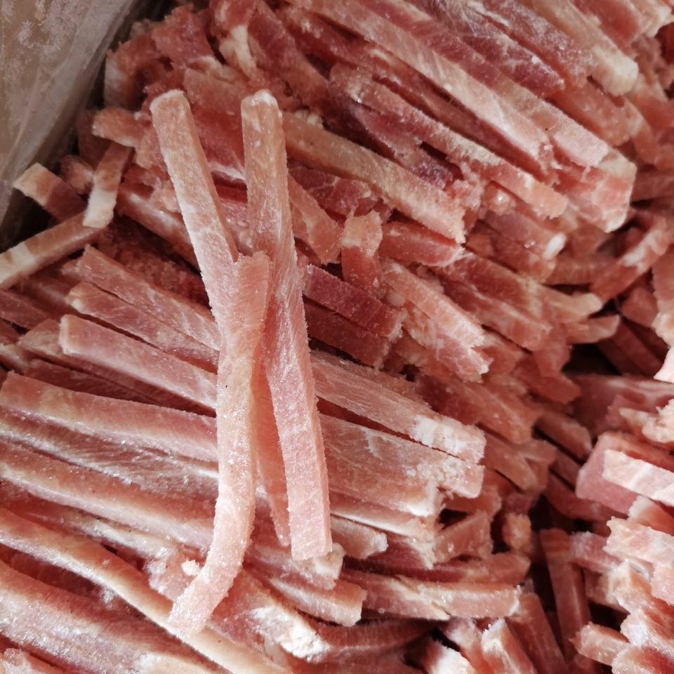  生鲜冷冻猪肉丝纯瘦肉丝四号肉切割成品纯精肉丝厂家直销全部包邮