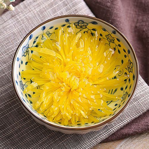  菊花茶，金丝黄菊，大别山农家自产自销，