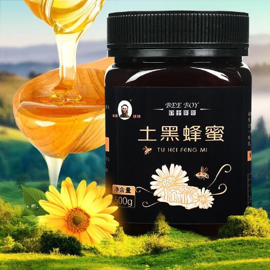 长沙 蜜蜂哥哥土黑蜂蜜500g来自精准扶贫农家自产