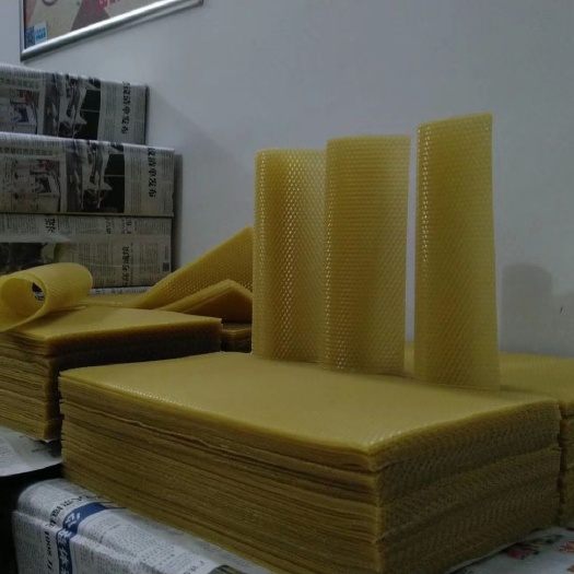 台山市中蜂纯蜡巢础 蜂具蜂巢片 养蜂工具