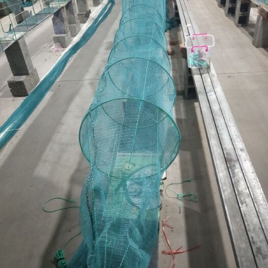 连云港水产养殖捕捞渔网 25米60×40虾笼地笼网批发