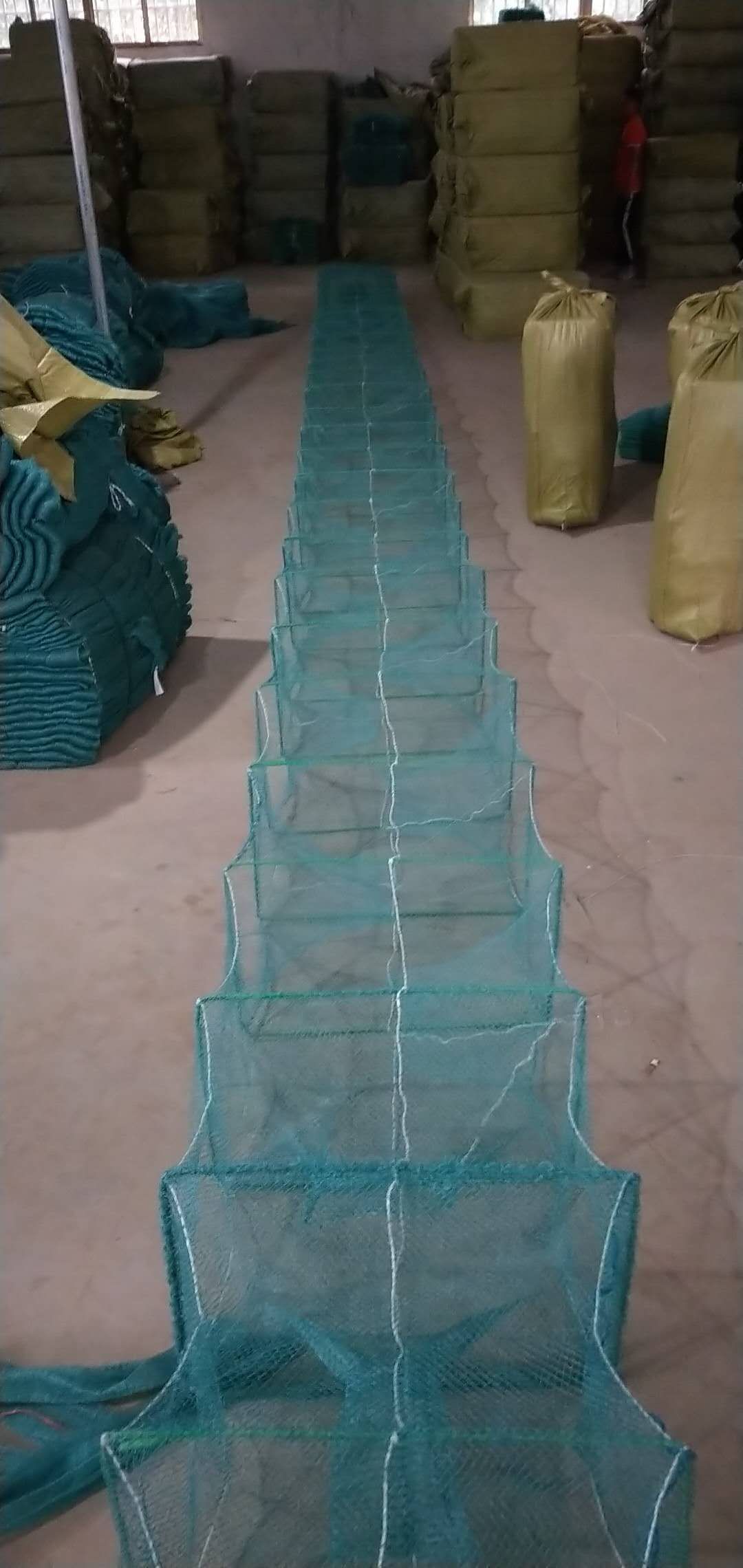 水产养殖捕捞渔网 25米60×40虾笼批发