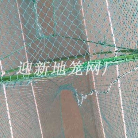 连云港水产养殖捕捞渔网 25节有结地笼网厂家8米