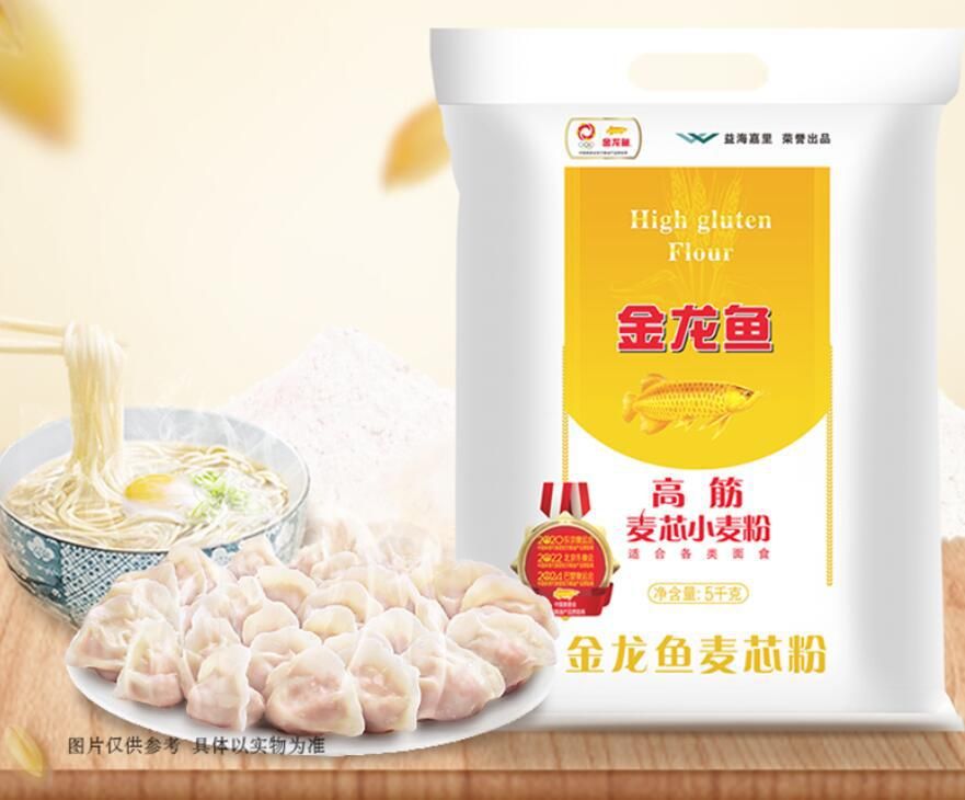  金龙鱼 面粉面粉高筋麦芯小麦粉5kg 家用 包子饺子粉TB