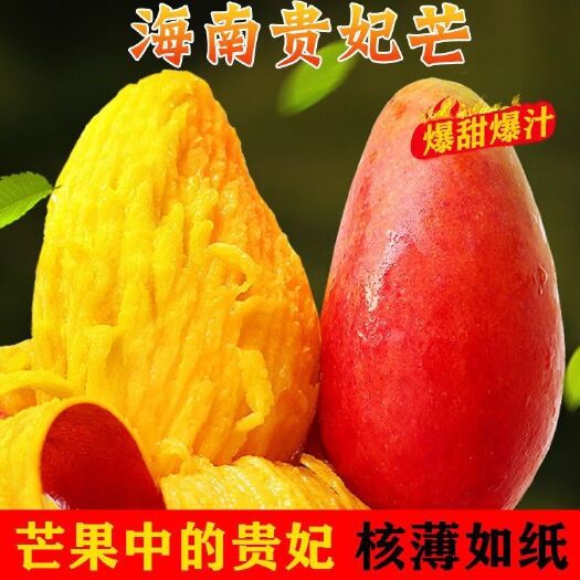 【香甜核小】海南贵妃芒新鲜应季水果芒果10斤装5斤果园箱包