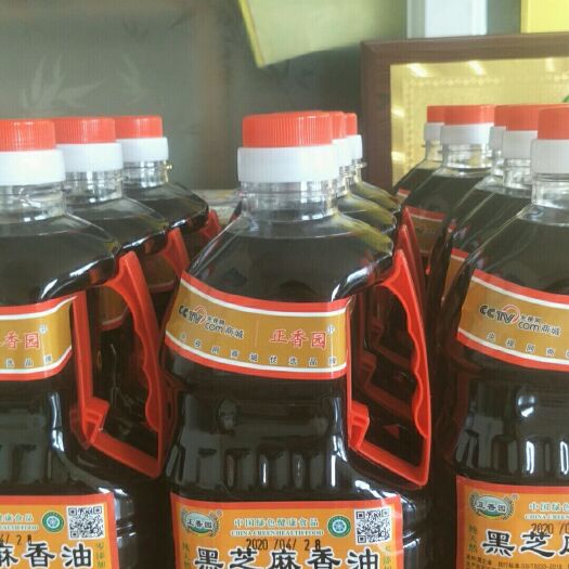 德州黑芝麻香油小磨香油纯正农家自榨月子油家用调味香油