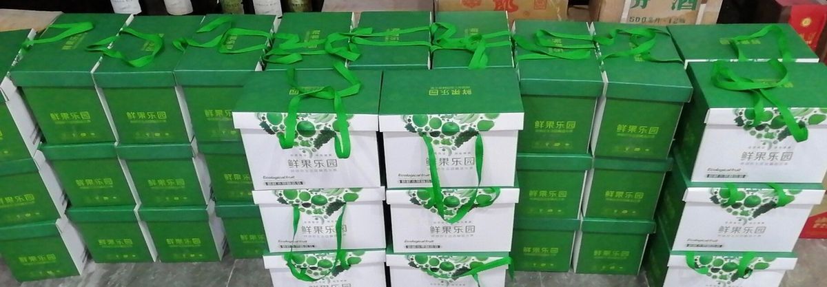 义乌市水果包装盒礼盒高档通用水果礼品盒葡萄枇杷手提包装纸箱空盒批发