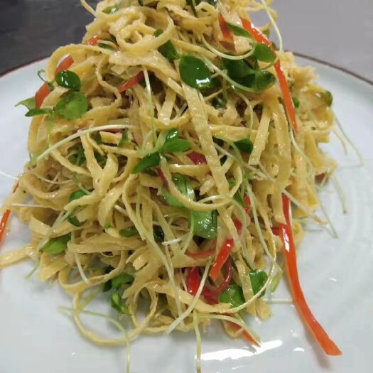 郑州方便菜 五香油皮，酒店特色食材
方便，快捷，开袋即食，