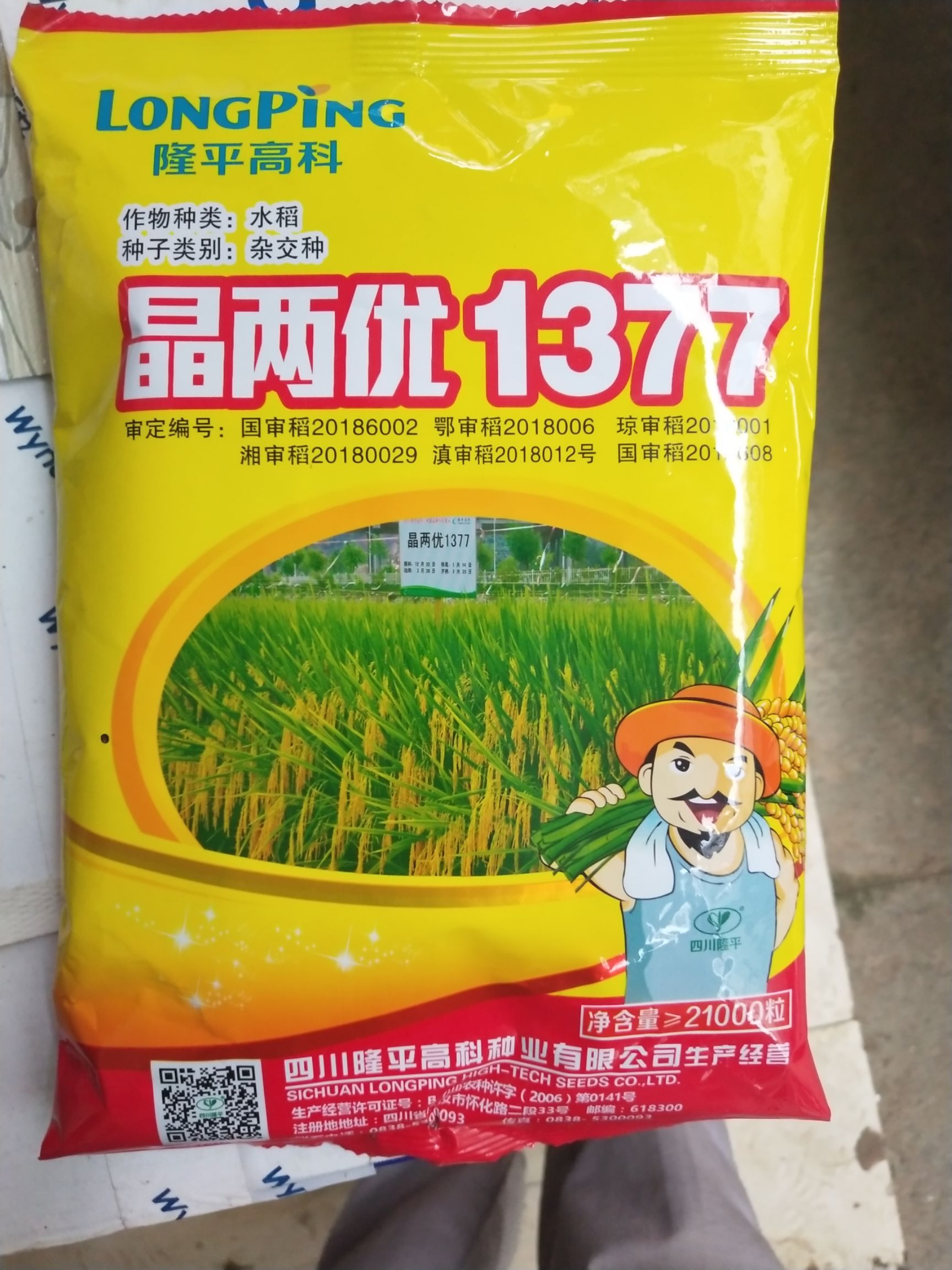 鄱阳县晶两优1377 中稻/一季稻