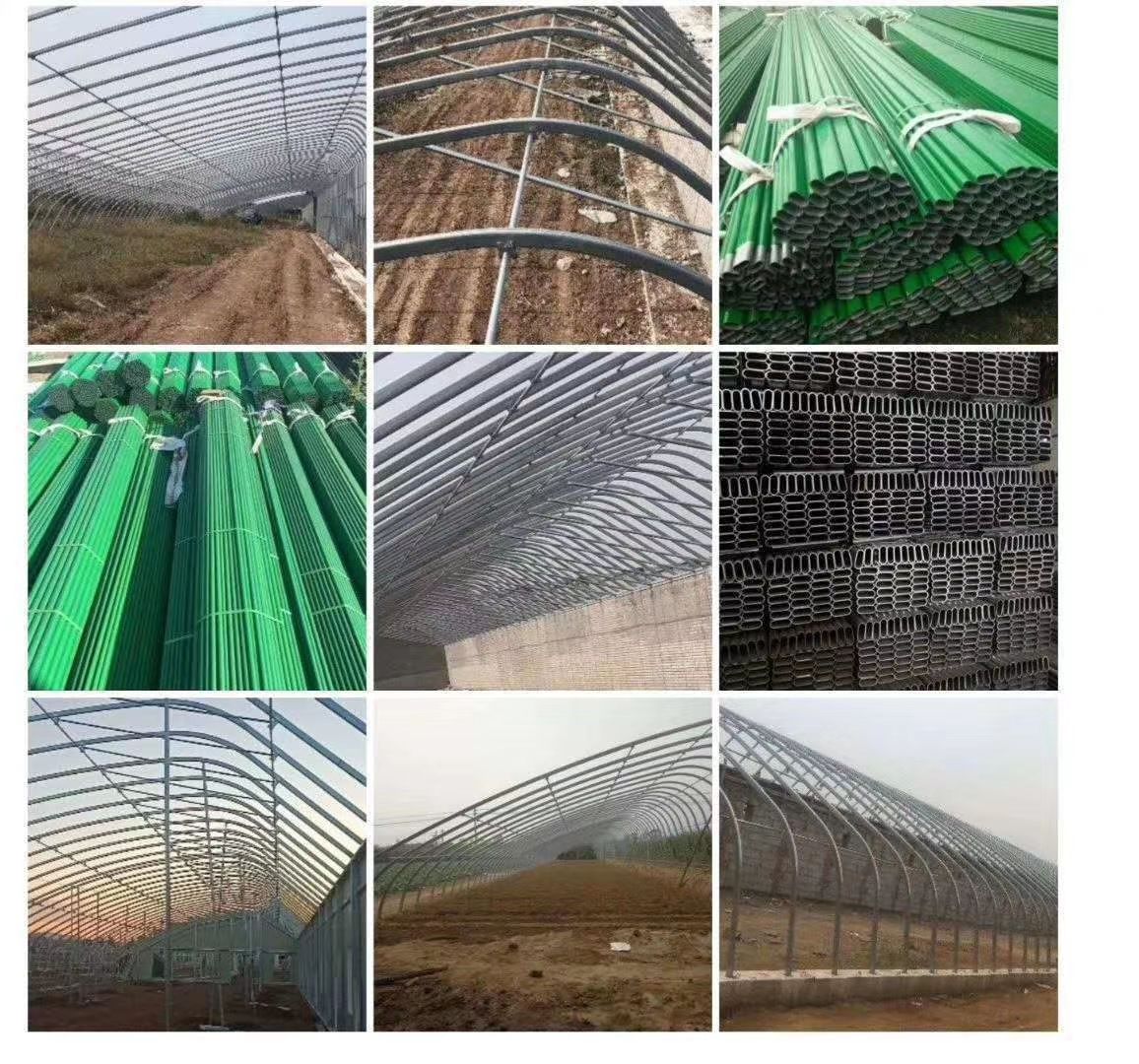 育苗温室大棚 种植大棚钢管大棚 热镀锌钢管椭圆管包塑管 质量保证 厂家直销