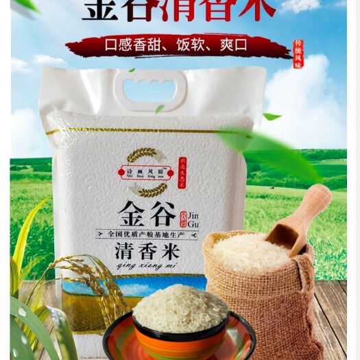 兴业县富硒大米 清香米金谷清香米绿色生态米5kg