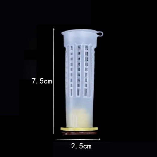 长葛市优质蜜蜂王台基王台保护罩育王台蜂王笼塑料蜂具中蜂意蜂养蜂必