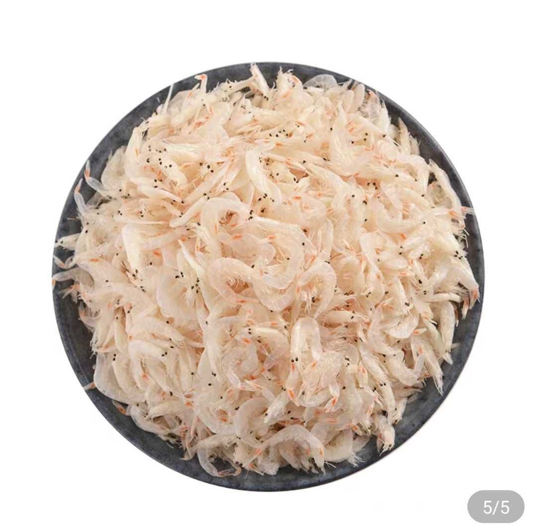  淡干小虾皮无盐虾仁虾皮海米自然晒干即食散装海产干货促销包邮