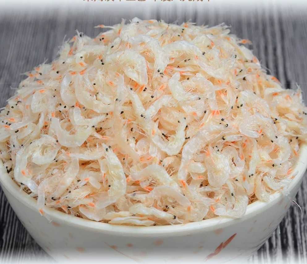  淡干小虾皮无盐虾仁虾皮海米自然晒干即食散装海产干货促销包邮