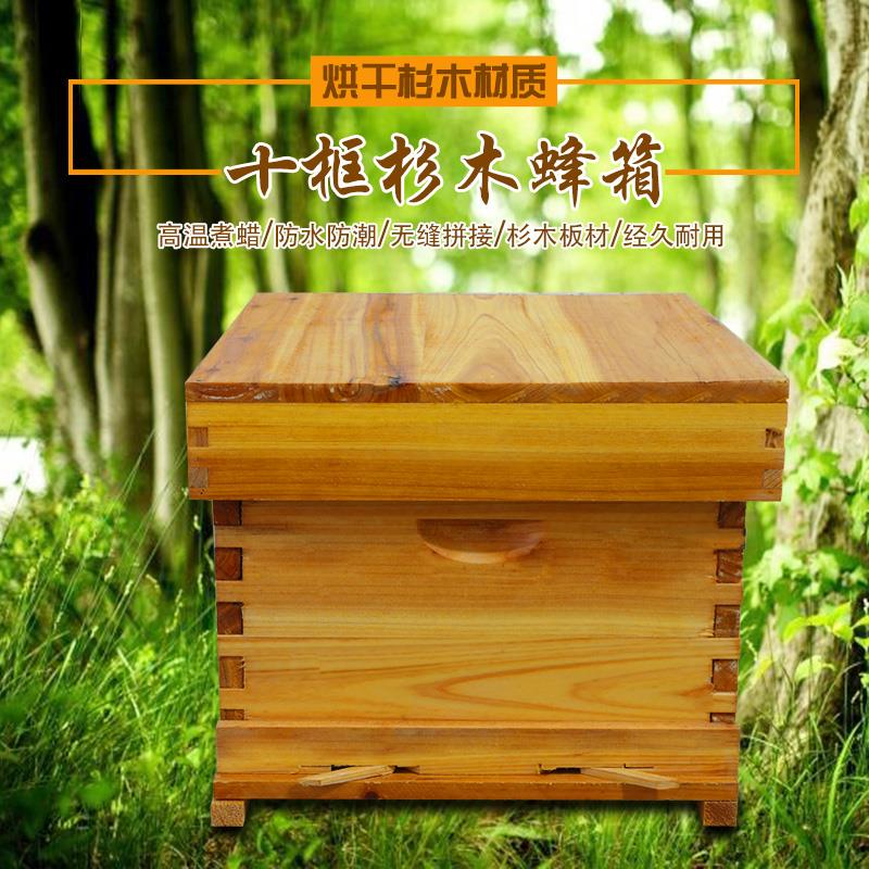 活框蜂箱  包邮厂家直销全杉木十框优良中蜂蜂箱养蜂工具