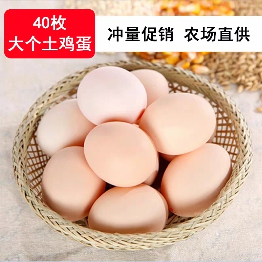 东台市 正宗土鸡蛋农村自家散养新鲜笨鸡蛋柴鸡蛋月子蛋40枚一件代发