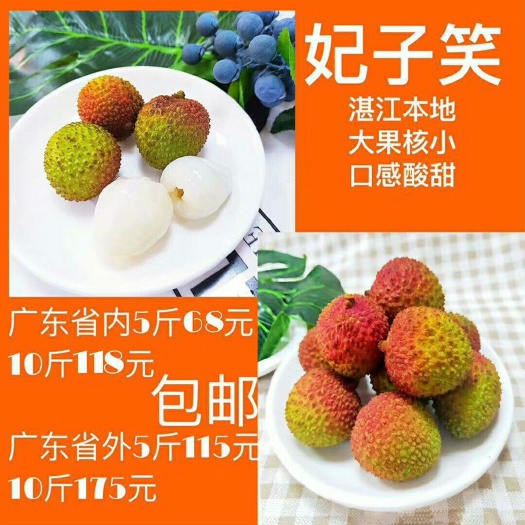 廉江市妃子笑荔枝 果大核小肉多味甜