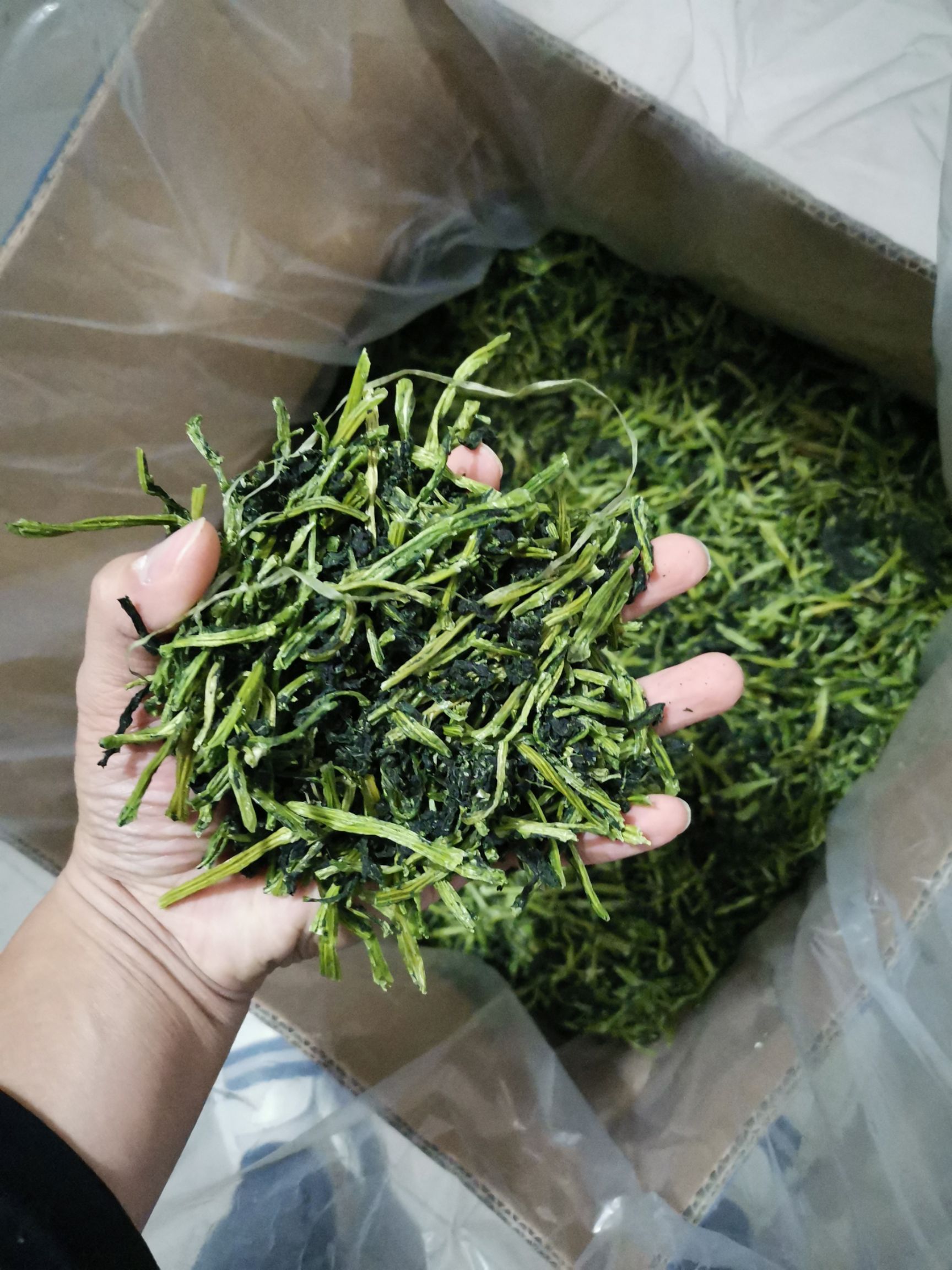  脱水萝卜叶，干萝卜叶