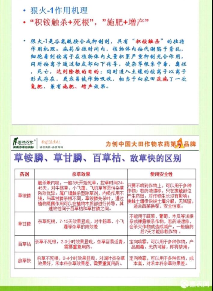 永农金百速龙旋风百速顿10%精草铵膦铵盐除草剂杂草农药批发