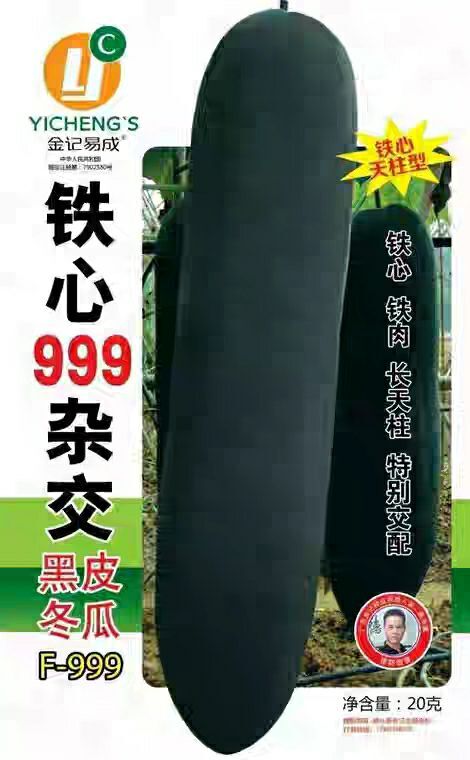 南靖县冬瓜种子  铁心冬瓜 墨黑色，无棱沟，肉厚