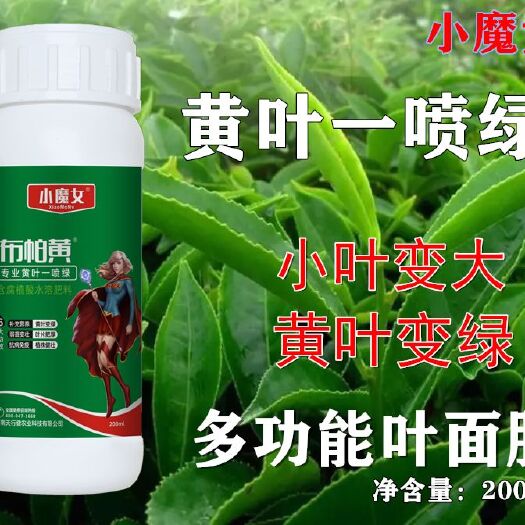 郑州水溶肥  小魔女布帕黄叶变绿花卉蔬菜黄叶卷叶一喷绿叶面肥料绿叶宝