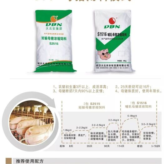 洪湖市 大北农动物预混料生猪养殖育肥猪母猪种仔猪