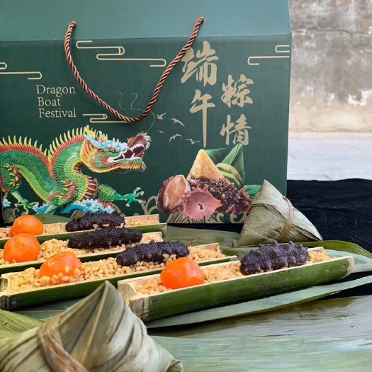福州竹筒粽子 海参鲍鱼章鱼鱿鱼海鲜粽子