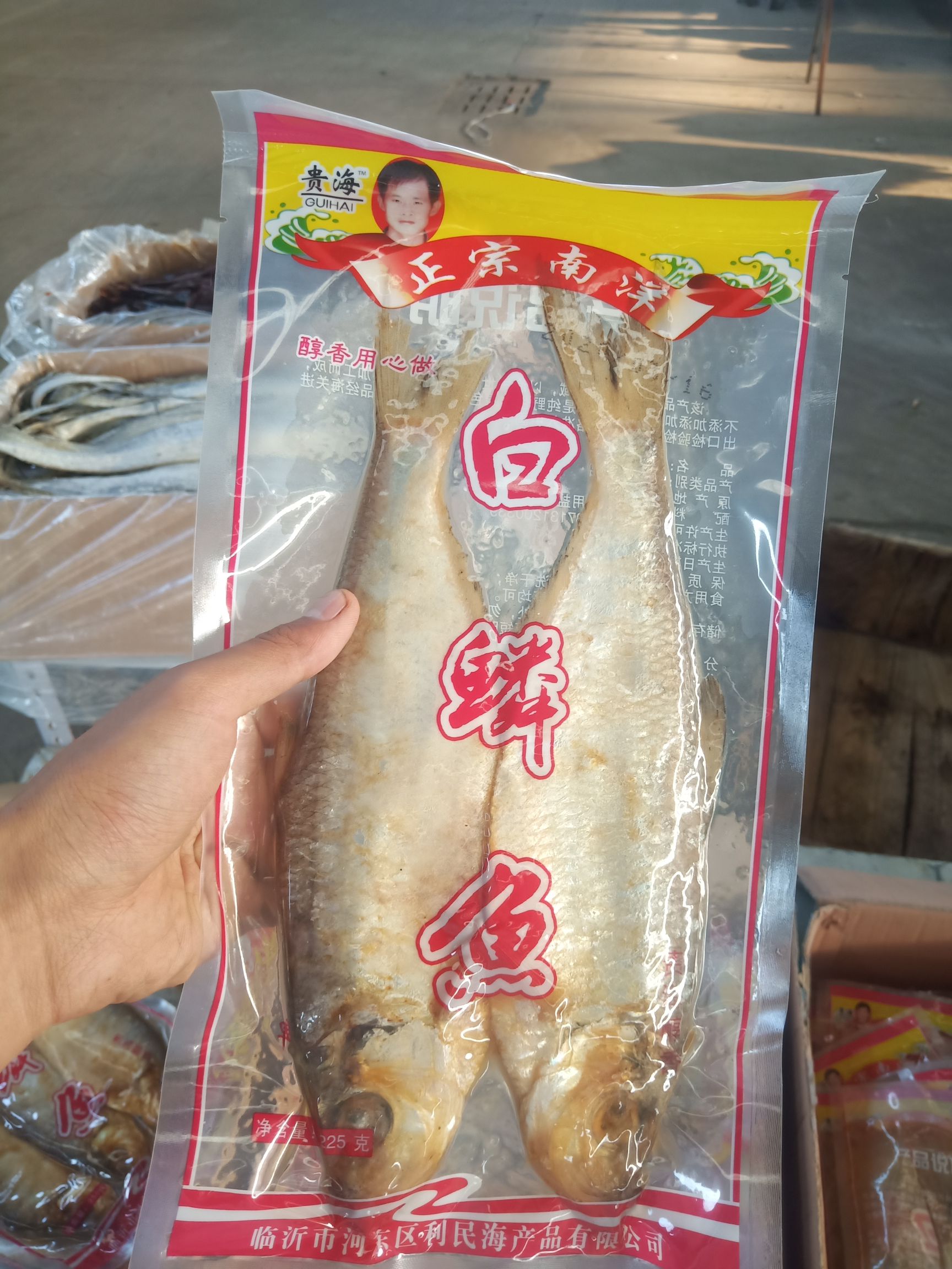  南洋白鳞鱼，勒鱼，白条鱼。咸鱼，两条一包。