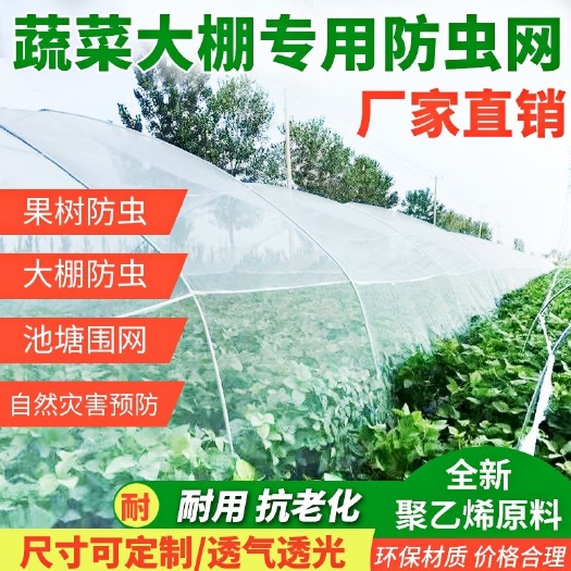 济南防虫网蔬菜大棚养猪场防蚊蝇晾晒网果树园防白粉虱防鸟农家用沙网