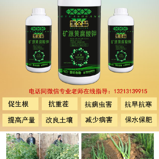 郑州 矿源黄腐酸钾，土地的续航机