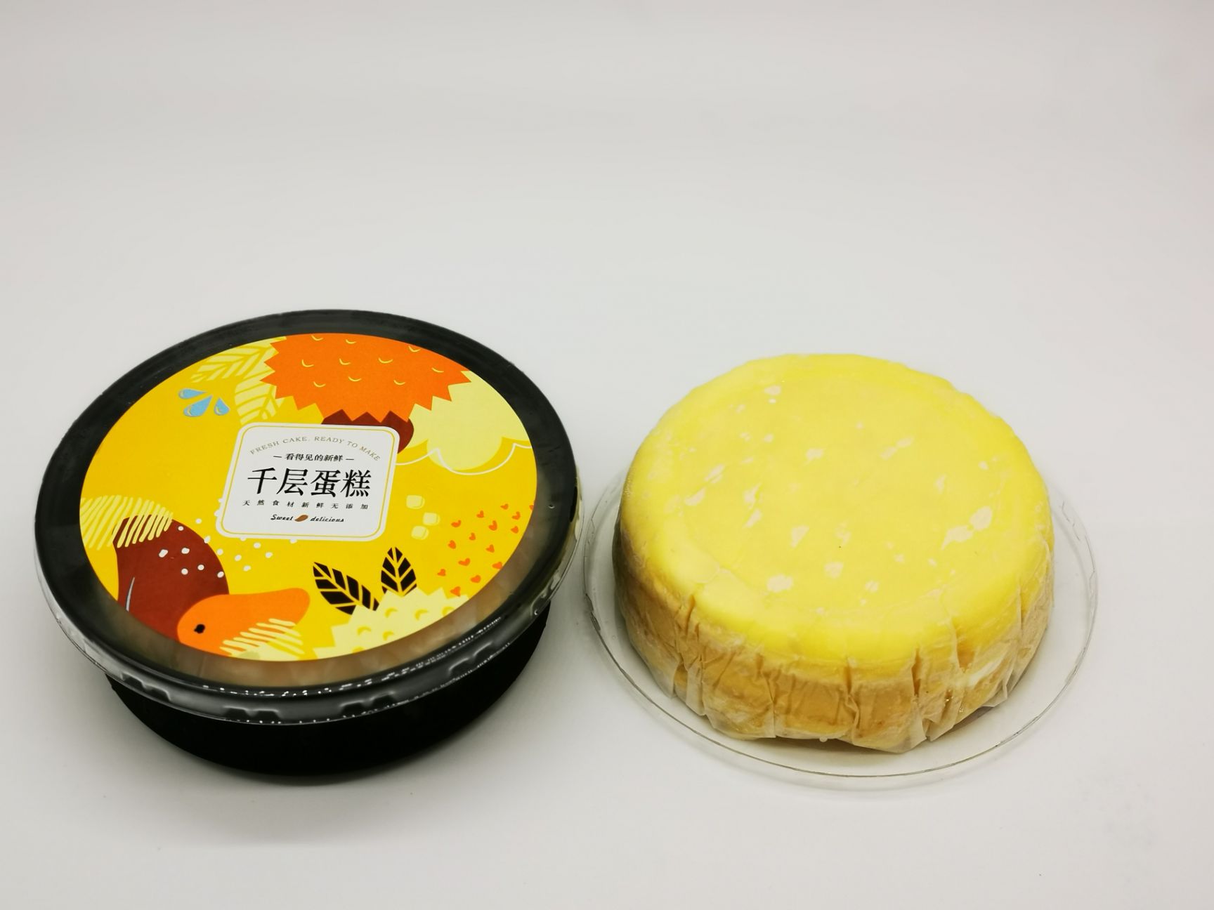  泰猫王6寸500克高端定制榴莲千层蛋糕可一件代发贴牌代加工