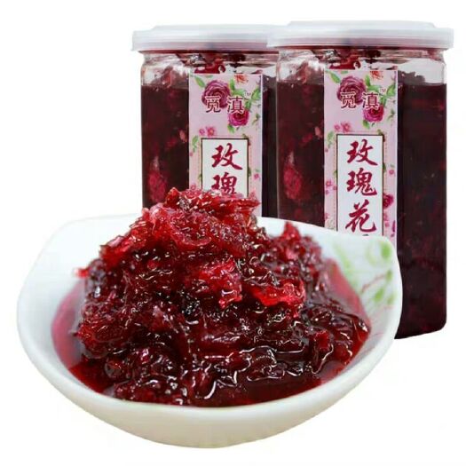 昆明玫瑰酱云南特产400克装食用玫瑰花酱酱糖玫瑰