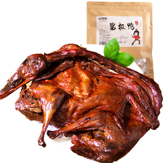  周郎顾酱板鸭320g湖南特产香辣板鸭整只风干鸭肉手撕烤鸭食品