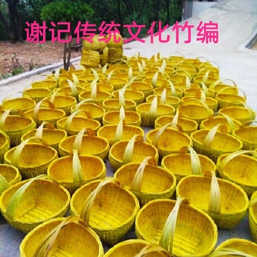 贵州生态竹编竹制品提篮收纳篮竹篮竹编竹笔筒竹筷筒竹置物筒筐