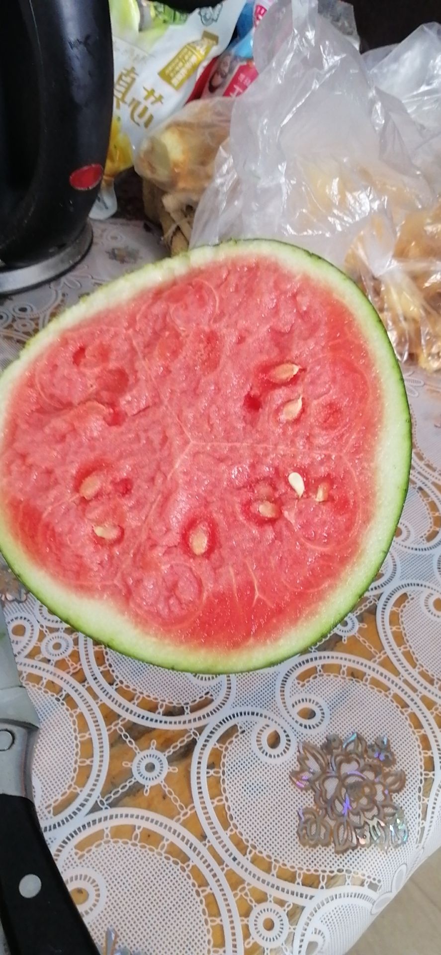 小型无籽西瓜，墨瞳西瓜