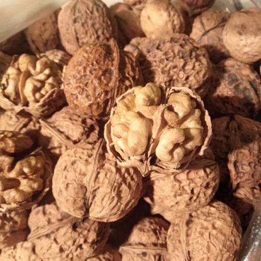 澜沧县薄皮核桃 果肉像牛乳一样白嫩，含有较多的油脂