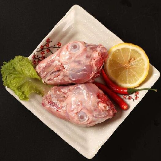 南充兔肉类  冰鲜兔头兔脑壳兔肉卤菜