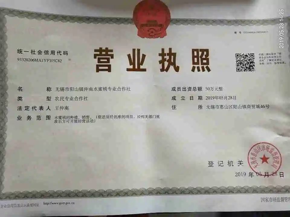  国家地理标志产品无锡阳山水蜜桃